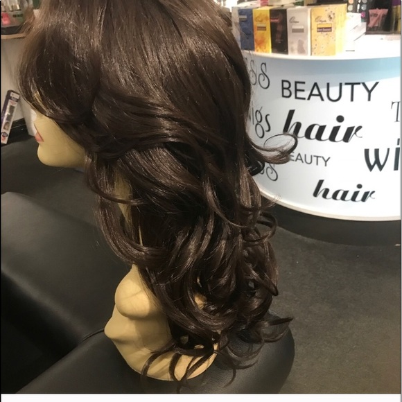 Wig Fullace handstitch Handtied human hair blende main image 8